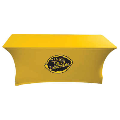 A Mike's Hard Lemonade table cover.